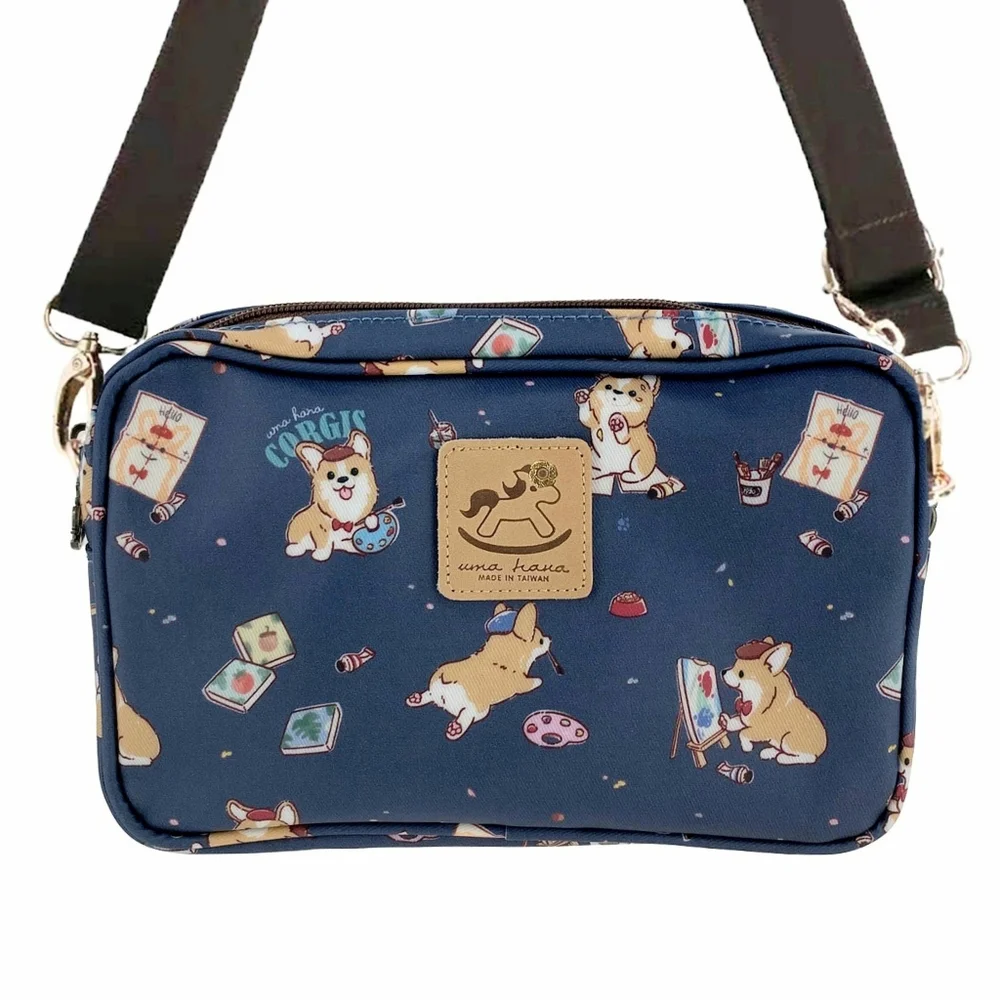 Waterproof Corgi Rectangle Crossbody Shoulder Phone Purse - Picture 1 of 9
